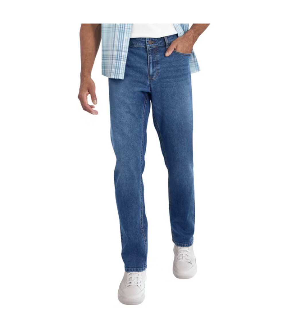 Izod Men's Straight Fit Jean, Blue, Size 34x34